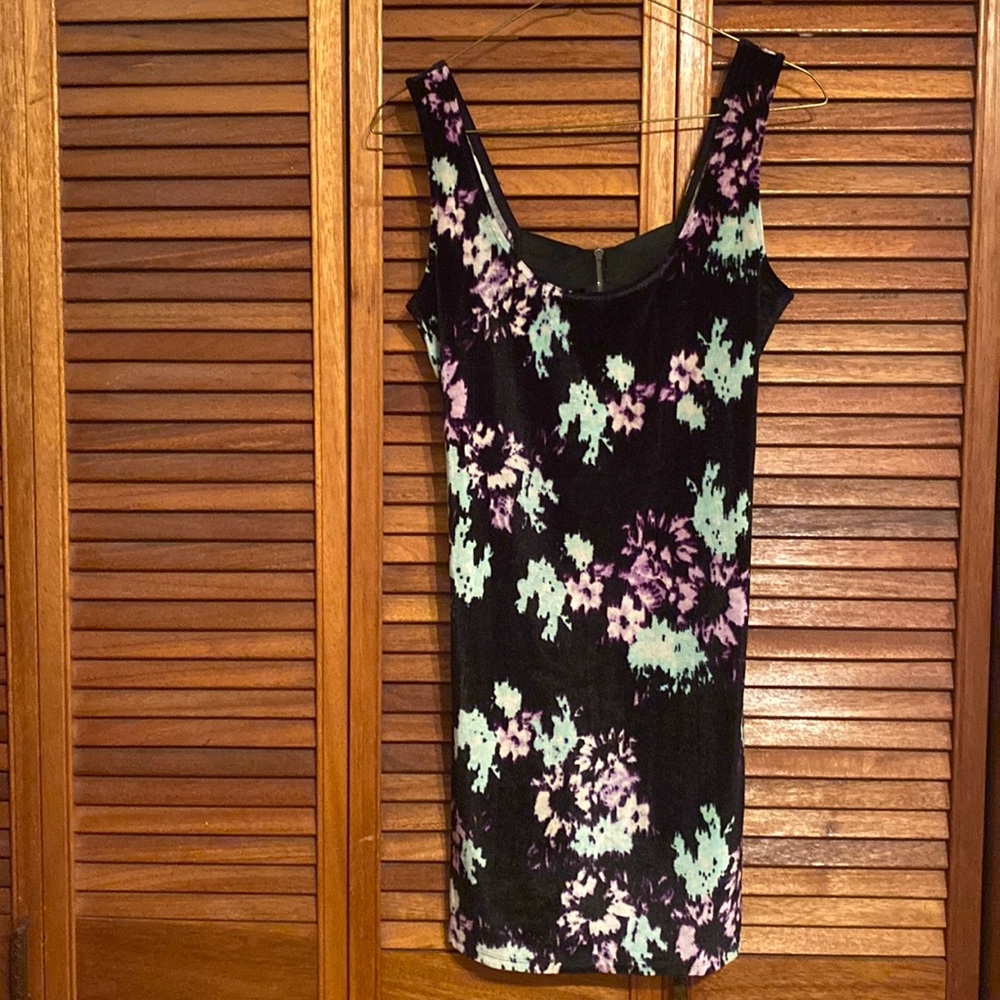 Velvet mini dress